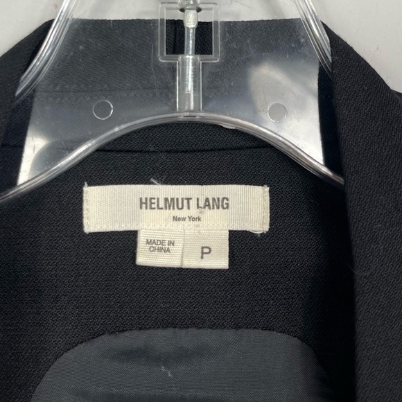HELMUT LANG SMOKING WOOL BLEND VEST HIGH LOW SLEEVELESS JACKET GILLET BLACK XS - Picture 5 of 16